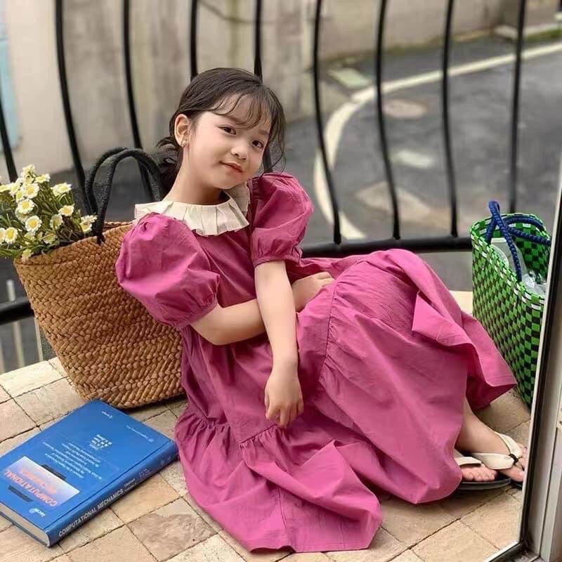 VÁY CỔ BÈO XINH CHO BÉ