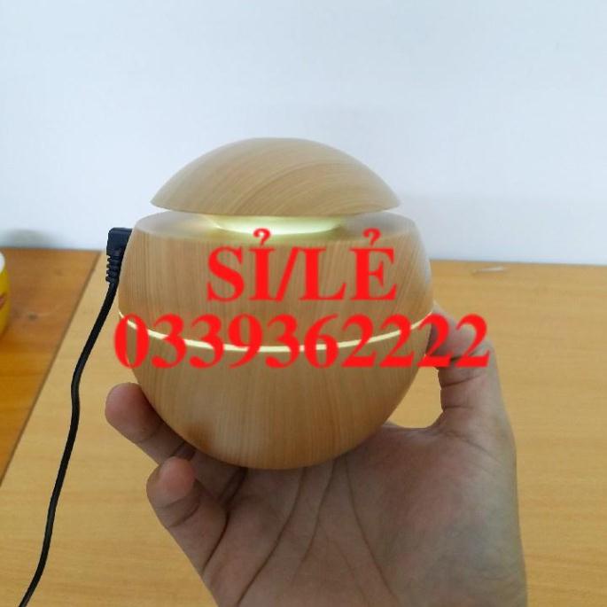[ COCOLOVE ] Máy xông tinh dầu - Máy phun sương tạo ẩm vân gỗ hình cầu (UAH)