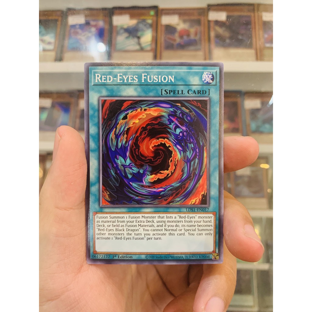 Thẻ Bài Lẻ YugiOh! Mã LDS1-EN017 - Red-Eyes Fusion - Common - 1st Edition