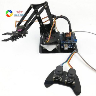 Bộ Cánh Tay Robot 4 Bậc Arm 4DoF - Điều Khiển Qua Tay PS Joystick