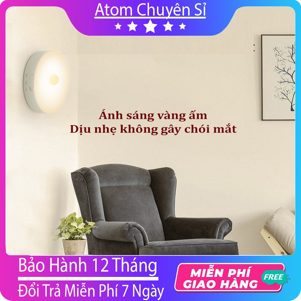 Đèn Ngủ Cảm Ứng Thông Minh Không Dây Treo Tường,Quần Áo, Cầu Thang, Phòng Ngủ