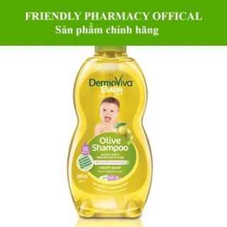 Dầu gội DermoViva chiết xuất Olive cho bé - Dermoviva Baby Olive Shampoo 200ml