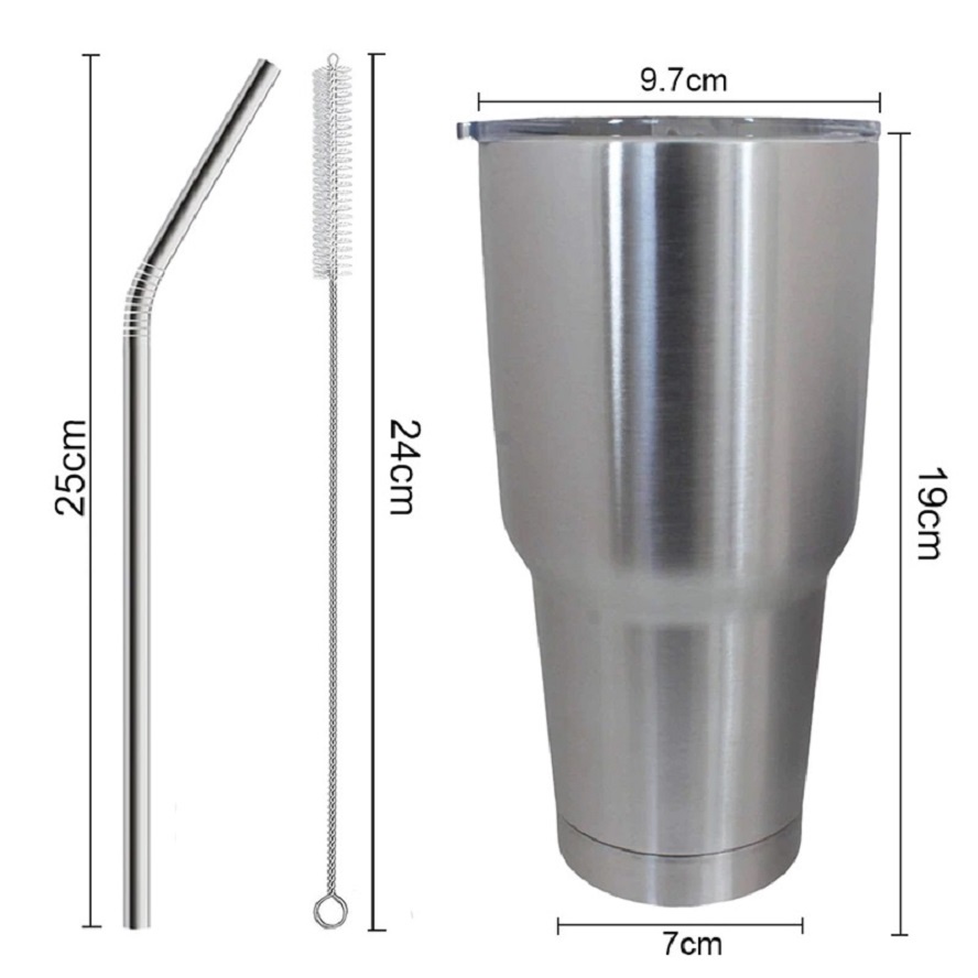 Ly Giữ Nhiệt Lõi Inox Cao Cấp YETI 900ml Kiểu Thái (full phụ kiện túi hút)