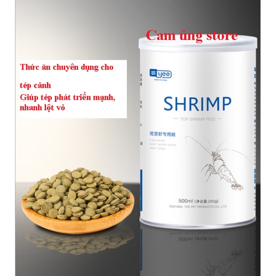 Thức ăn cho tép cảnh hộp 150ml- Cám tép chuyên dụng giúp phát triển mạnh dễ lột vỏ