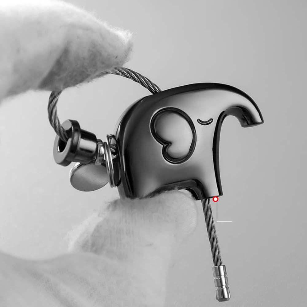 LANFY Móc Khóa Dây Kim Loại Hình Hoạt Hình Trang Trí Ba Lô