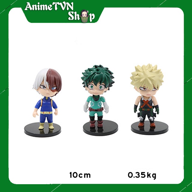 (Có lẻ) Set Combo 12 Mô hình Anime/Manga Boku no Hero Academia (My Hero Academia) Phong cách chi bi Siêu xinh