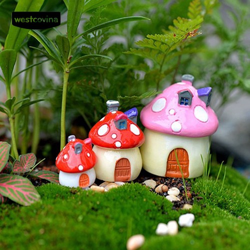 Mô Hình Cây Nấm Mini 3 Kích Cỡ Trang Trí Tiểu Cảnh