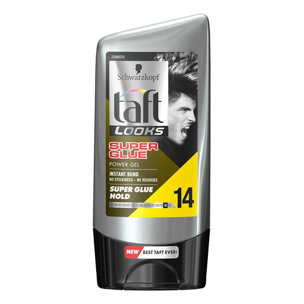 Gel Giữ Nếp Tóc Schwarzkopf Taft Super Glue Hold (150ml)