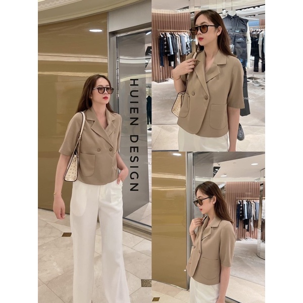 áo vét blazer cộc tay dáng ngắn chính hãng boiling QC