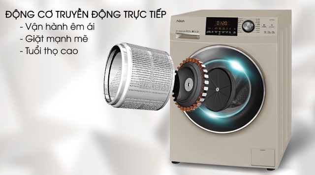 Máy giặt AQUA inverter 10 kg AQD-DD1000A(N2)( Hàng mẫu NEW Bảo hành chính hãng 2 năm)