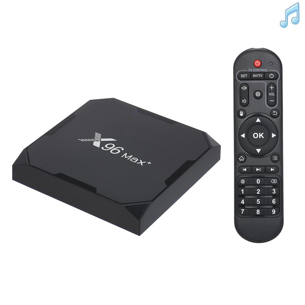 BY X96 Max Plus TV Box S905X3 Quad-core 64-bit Chipset CPU Cortex-A55 Android 9.0 TV Set Top Box Support BT 8K 4K Media Player 2.4G/5G WiFi