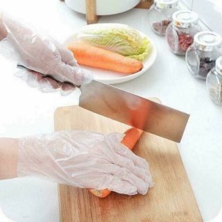 Sét 100 chiếc găng tay nilong thực phẩm