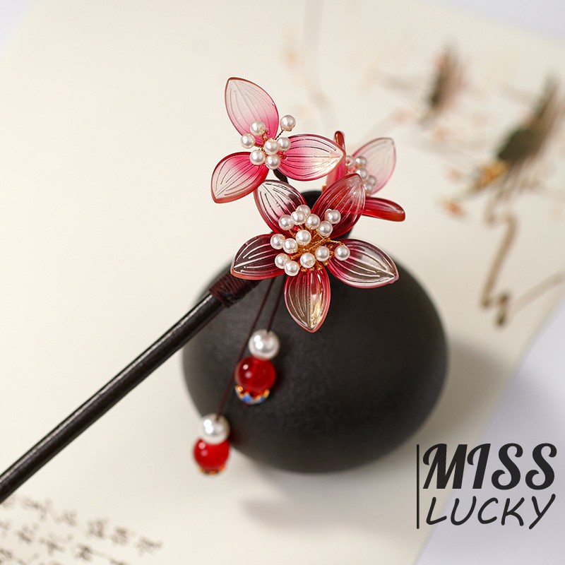 Trâm cài tóc bằng gỗ kiểu Trung Hoa cổ điển quyến rũ cho nữ