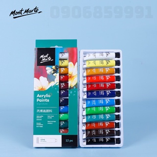 Bộ 12 màu sơn acrylic mont marte 12ml