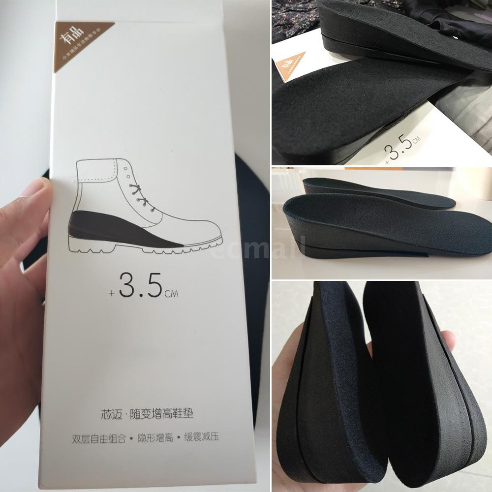 Ecmall Xiaomi Mijia 3.5cm Height Increase Insole Cushion Height Lift Adjustable Cut Shoe Heel Insert