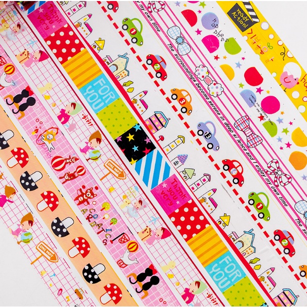 🍉Băng dính hoạt hình 2m - Băng keo DUASHOP