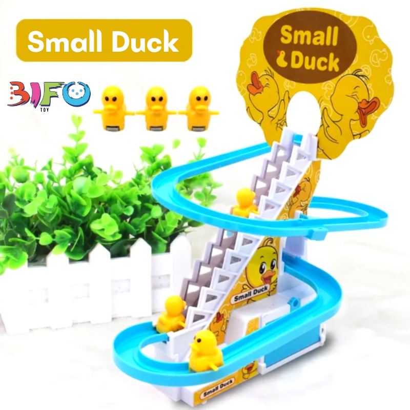 Đồ chơi vịt leo thang, Poli, heo Peppa, khủng long leo cầu thang có đèn có nhạc cho bé vui chơi