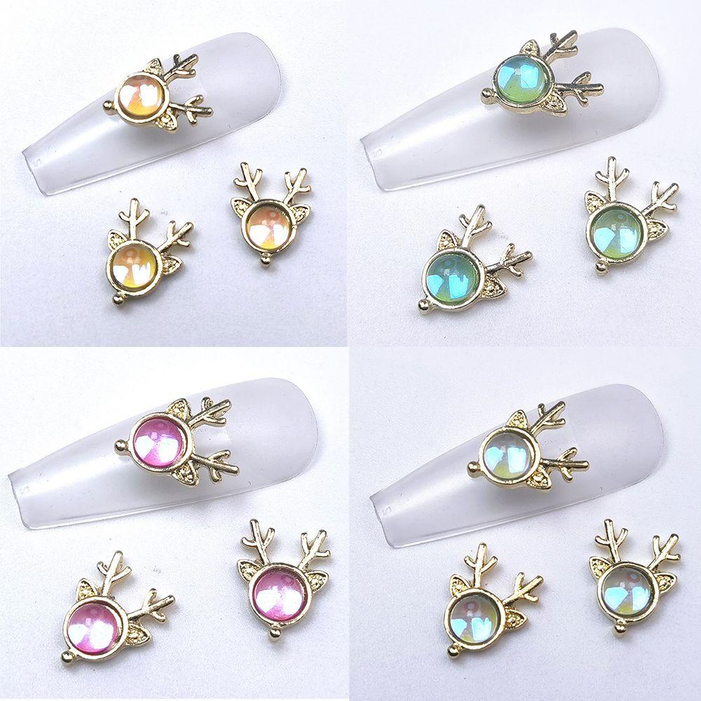 XIANTIN Set 10 Phụ Kiện Trang Trí Móng Tay Lấp Lánh Xinh Xắn