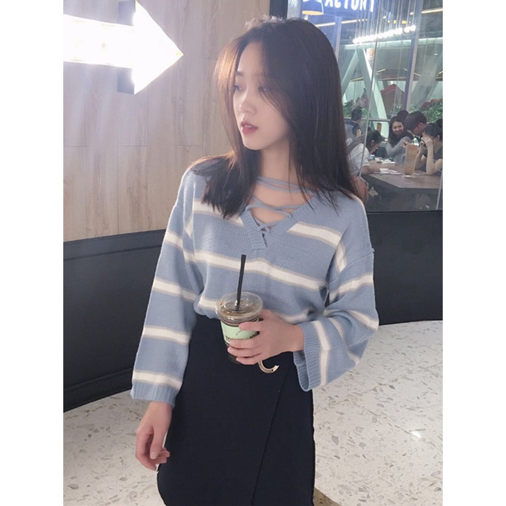 Áo len ulzzang kiểu 2 màu