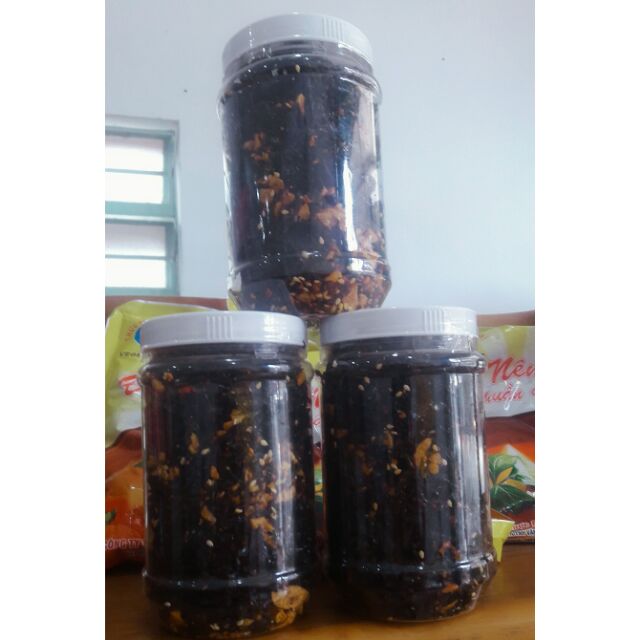 Rong biển sấy tỏi .