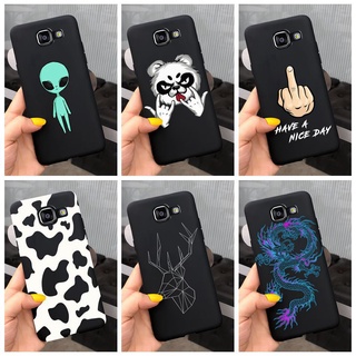Ốp Điện Thoại TPU Dẻo Họa Tiết Gấu Trúc/ Người Ngoài Hành Tinh Cho Samsung Galaxy A5 (2016) SM-A510F / A5 (2017) SM-A520F