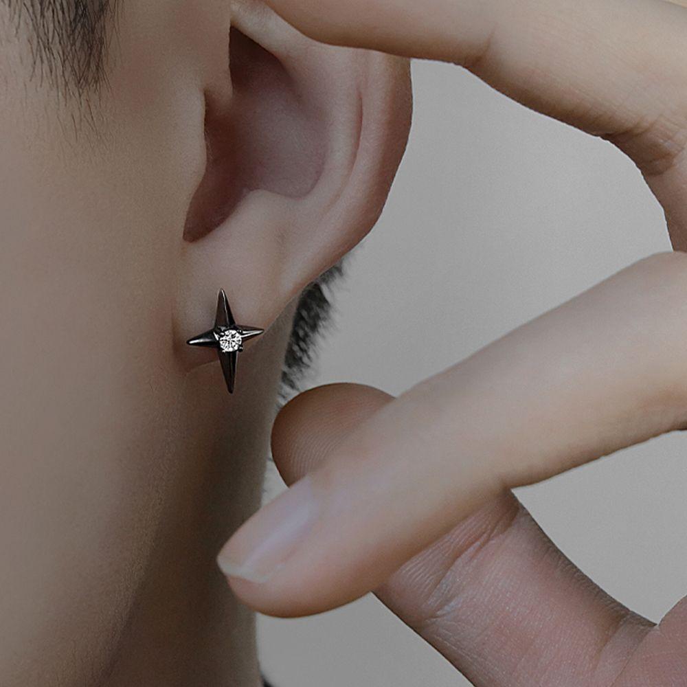 Mxgoods Bông Tai Xỏ Lỗ Màu Trơn Đơn Giản Phong Cách Đường Phố Hàn Quốc Dự Tiệc Cho Nữ