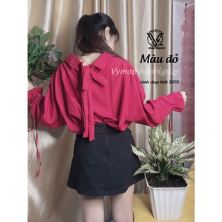 Áo cột nơ sau BIGSIZE nhiều màu siêu hack dáng