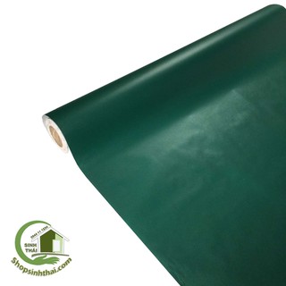 Giấy dán tường màu xanh lục đậm - [ 50cm x khổ 1,2m ] cắt liền thành 1 tấm tùy theo số lần đặt