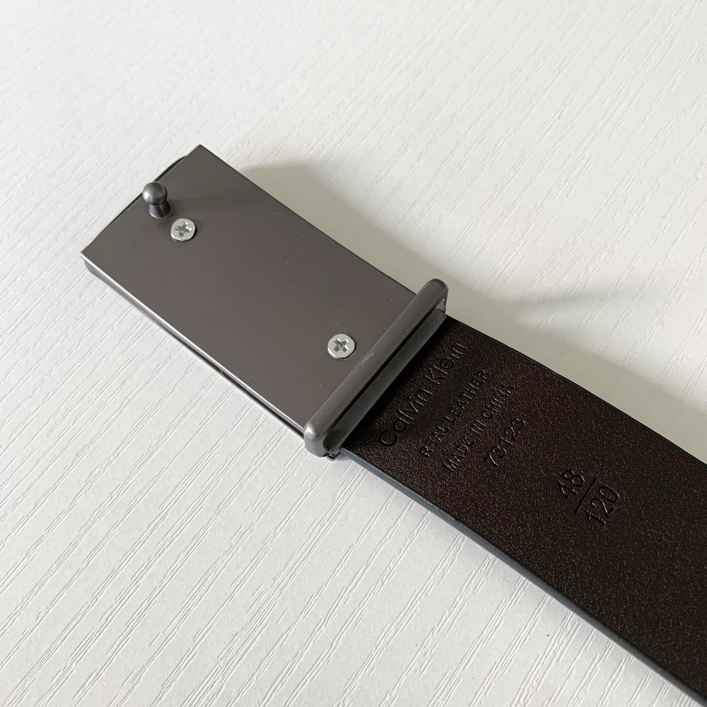 Thắt lưng da đục lỗ dài 120cm màu nâu/ đen dành cho nam