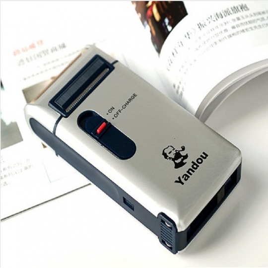 Máy Cạo Râu Yandou SV-W301U - Cạo Khô 3 Lưỡi, Pin Sạc, Màu Bạc