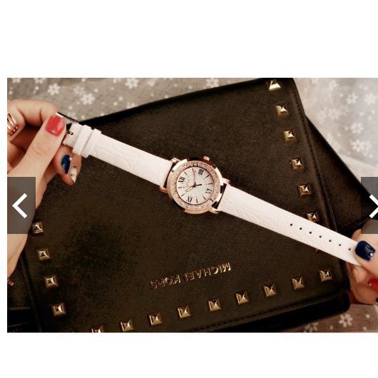 Đồng Hồ Nữ Lsvtr Dây Da Mặt Kim Loại 9025