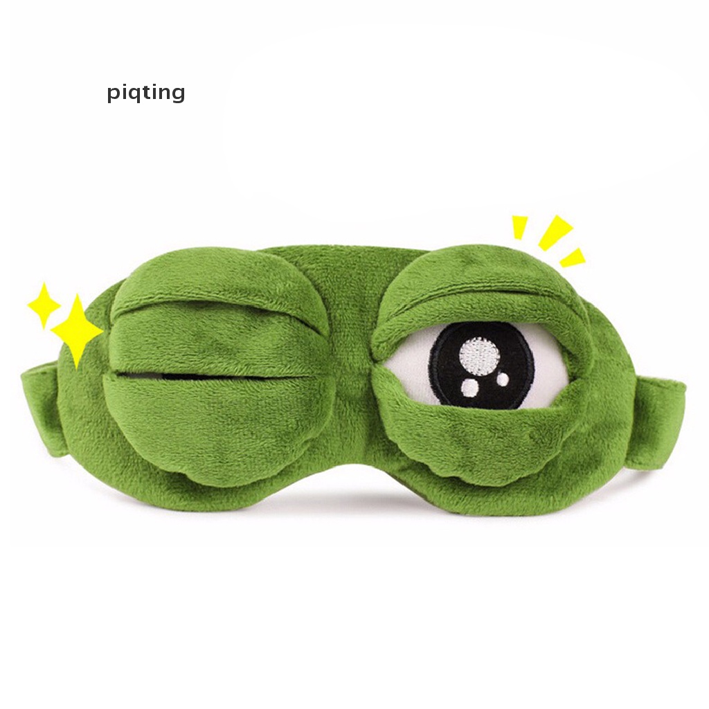 Bịt Mắt Ngủ Hình Ếch Buồn 3D Vui Nhộn