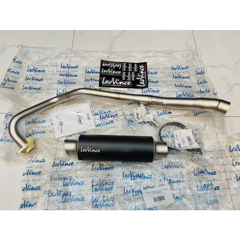 Pô độ Leovince Carbon gắn Suzuki Raider Sonic Ex15