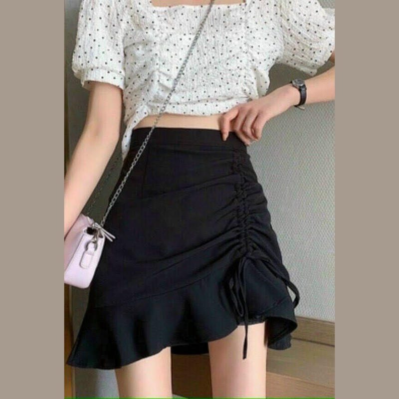 [MÃ MADE20K3Q GIẢM 20% TỐI ĐA 30K ĐƠN TỐI THIỂU 500K] Chân váy nữ chân váy đuôi cá rút dây ulzzang siêu xinh | BigBuy360 - bigbuy360.vn