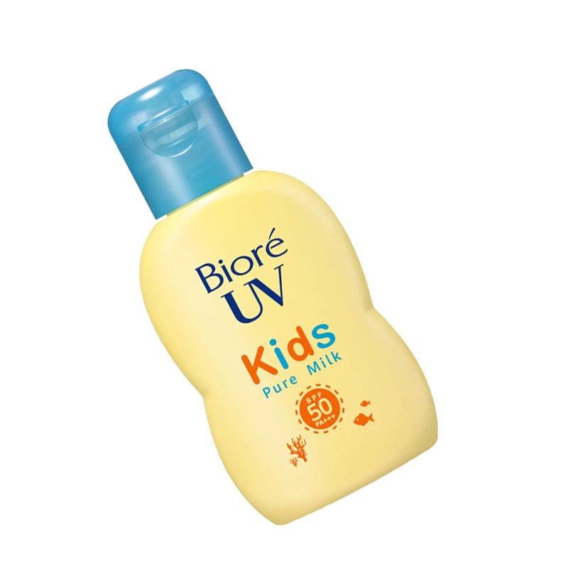 Quà - Sữa chống nắng Biore UV Kids Pure Milk dịu nhẻ cho trẻ em SPF50+ PA+++ 70ml