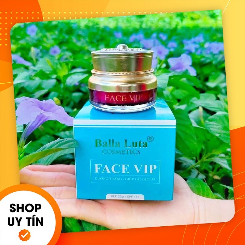 [Chính hãng] Kem face vip Balla Luta nhỏ hộp xanh dưỡng trắng da - Mỹ phẩm Bala Luta