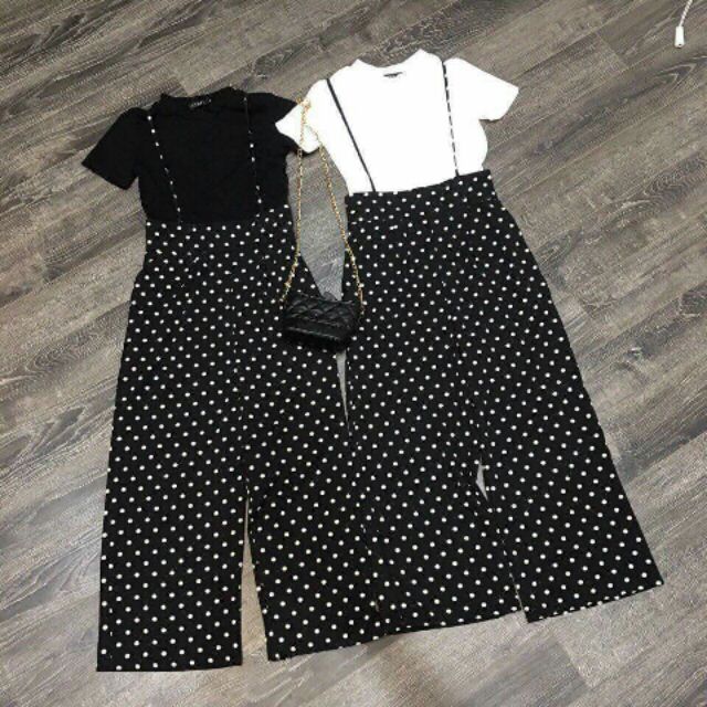 Combo bộ quần áo crop top và quần ống xuông