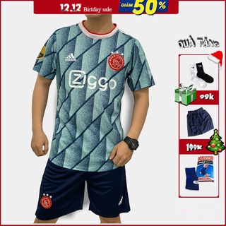 Quần Áo Đá Banh Đẹp/ Áo Bóng Đá AJAX màu XANH cao cấp mùa 2020