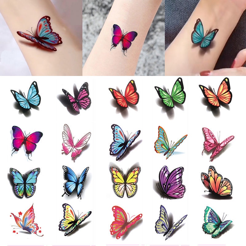 Hình xăm màu dán hình xăm tạm thời chống thấm nước hình xăm lâu dài dán hình xăm 3D