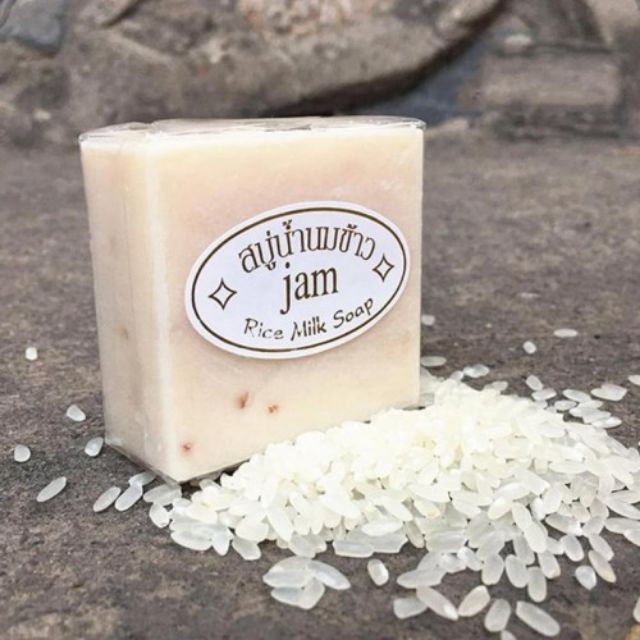 (65g) Xà phòng kích trắng cám gạo Thái Lan Jam Rice Milk Soap