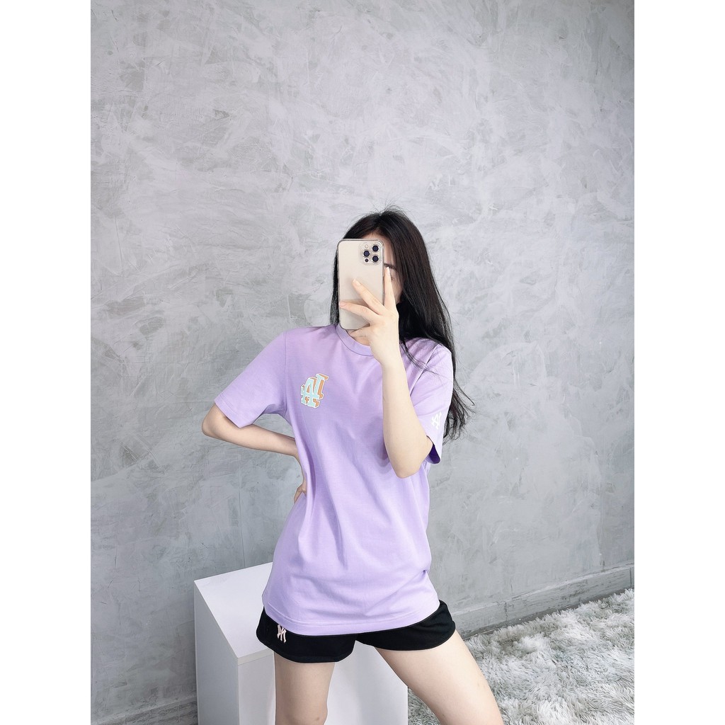 (HÀNG XUẤT XỊN) Áo tím 1826 L/A POPCORN OVERFIT TEE PURPLE Made in V/N full tag code  Size XS S M L