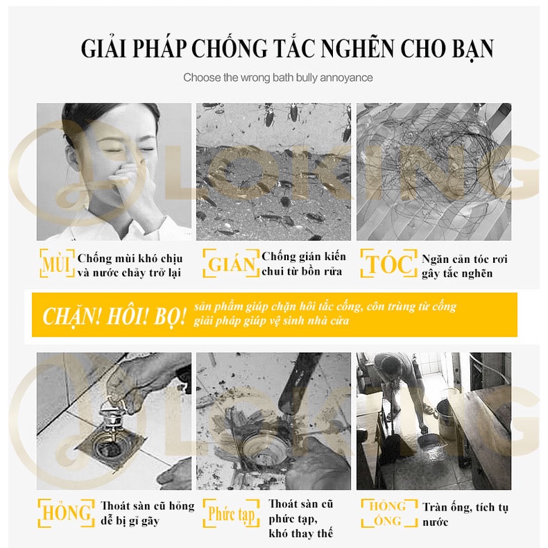 Lọc Rác Inox Bồn Rửa Chén Bát Chất Liệu INOX 304 Cao Cấp Tiện Lợi Cho Mọi Nhà - Hình Dáng Mũ Rơm - LOKING