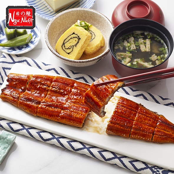 Lươn Nhật Unagi Kabayaki nguyên con - cá chình Unagi phủ sốt Kabayaki 250gr đông lạnh