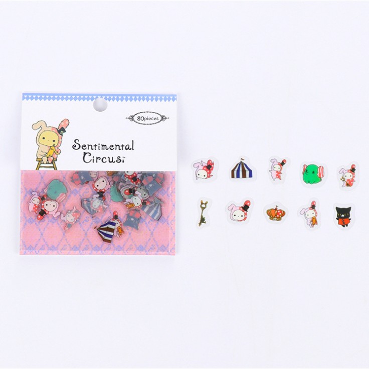 Sticker Dán Trang Trí (80 Miếng Dán) Chọn Mẫu