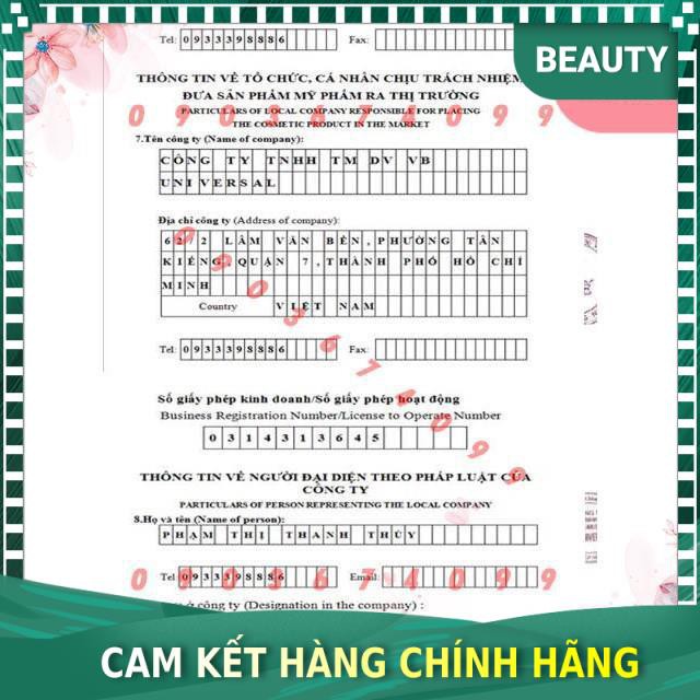 [Chính hãng 100%] Kem Body dưỡng trắng da Hana