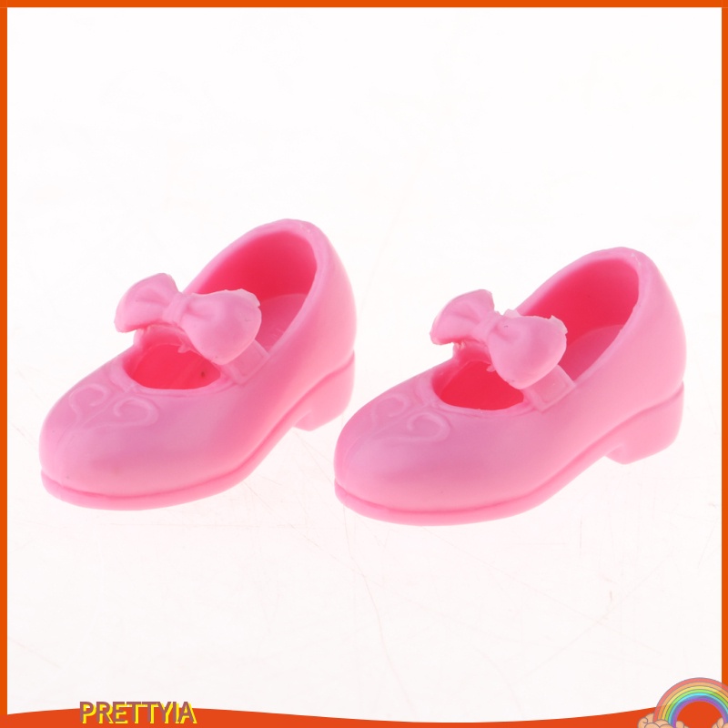 Giày Cao Gót Nhựa Màu Trắng Cho Búp Bê Blythe Licca Tỷ Lệ 1 / 6