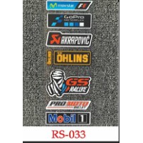 Bộ nhãn dán phản quang trang trí mũ bảo hiểm xe máy RS25-36