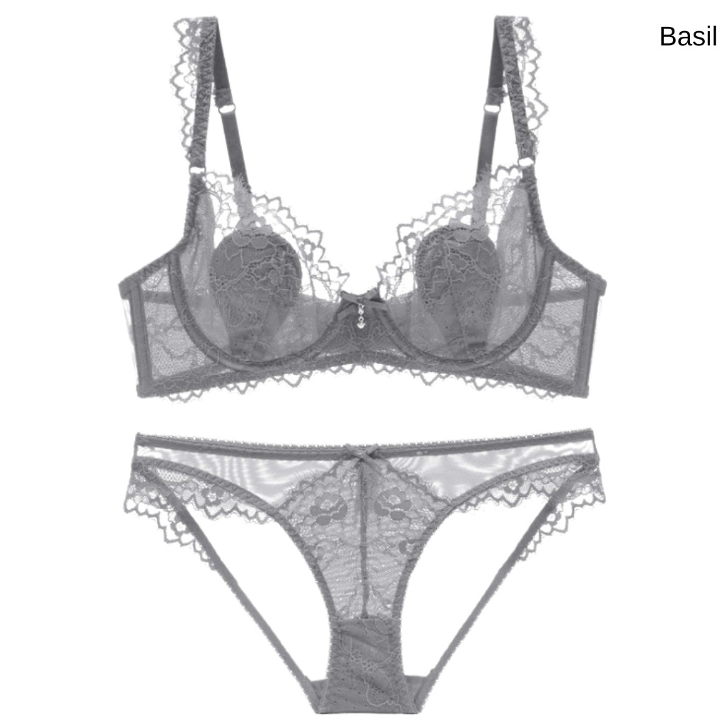 Bộ đồ lót QB19 nữ có gọng đệm nhỏ Ren gợi cảm thoáng mát tôn dáng Basil | BigBuy360 - bigbuy360.vn