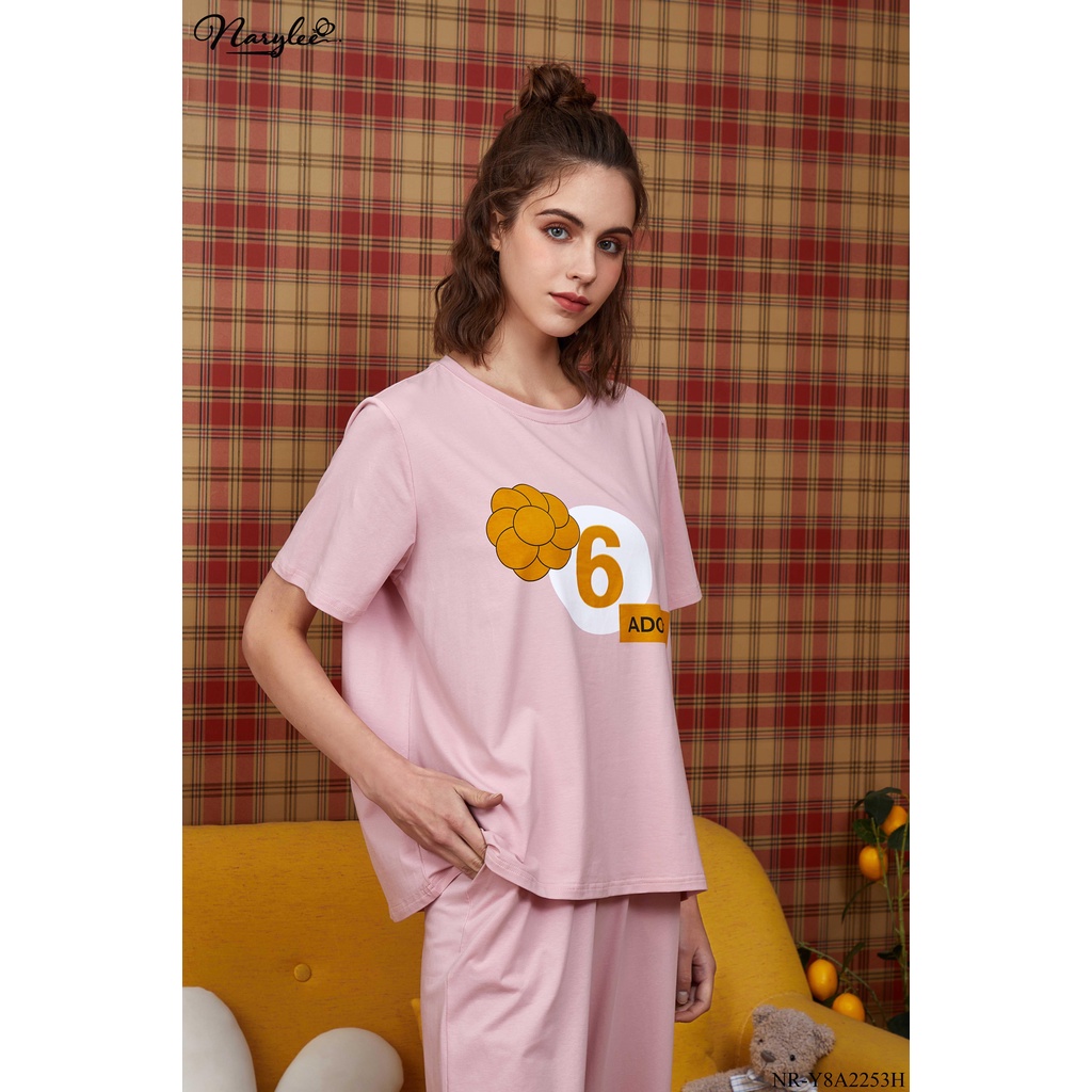 Bộ đồ mặc nhà mùa hè 100 cotton cao cấp Narylee NR8A2253