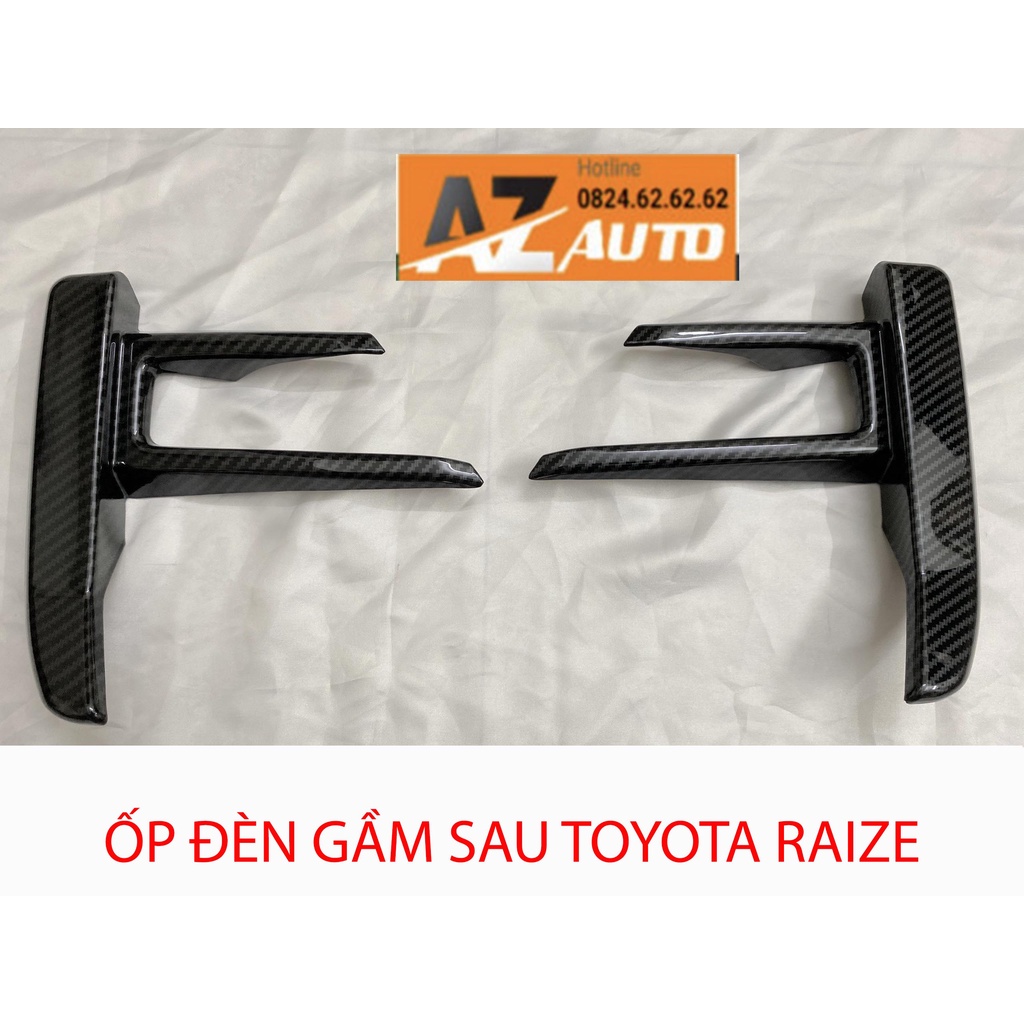 ỐP VIỀN ĐÈN GẦM TRƯỚC XE TOYOTA RAIZE 2021-2023 - VÂN CARBON CAO CẤP